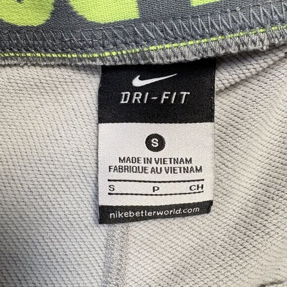 Nike Womens Size Small Dri Fit‎ Just Do It Capris 799099 063 Gray Training - Picture 6 of 11